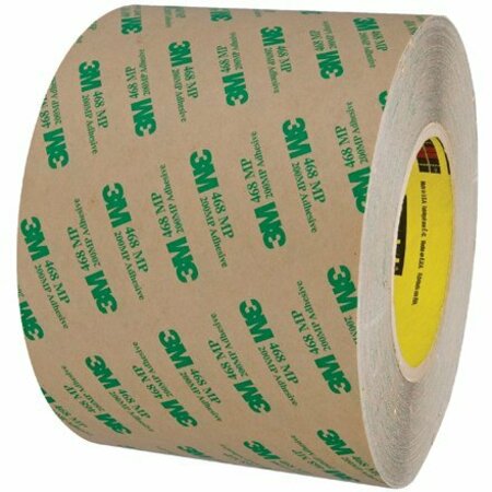 BSC PREFERRED 6'' x 60 yds. 3M 468MP Adhesive Transfer Tape Hand Rolls, 8PK S-18661